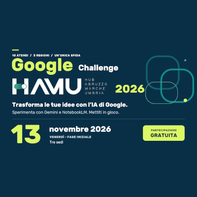Google Challenge HAMU 2026 – candidature aperte fino al 3 novembre