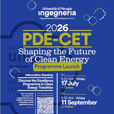 PDE-CET – Programme in Clean Energy Transition: sessione informativa online
