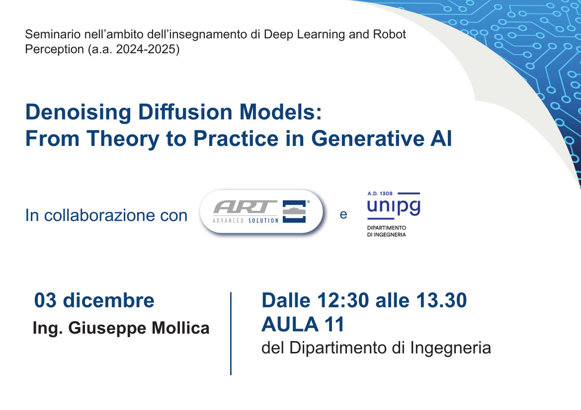 "Denoising Diffusion Models: From Theory to Practice in Generative AI" - Seminario