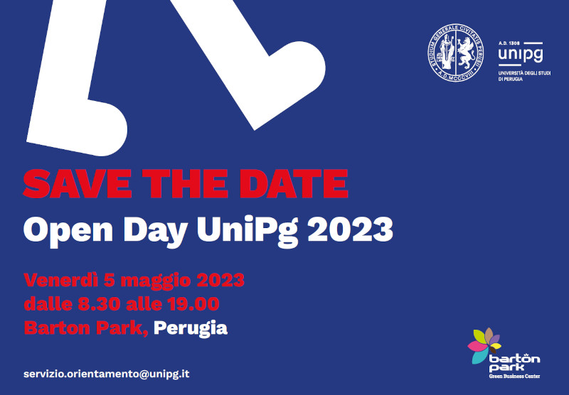 Open Day UniPG - venerdì 5 maggio 2023 - Barton Park Perugia