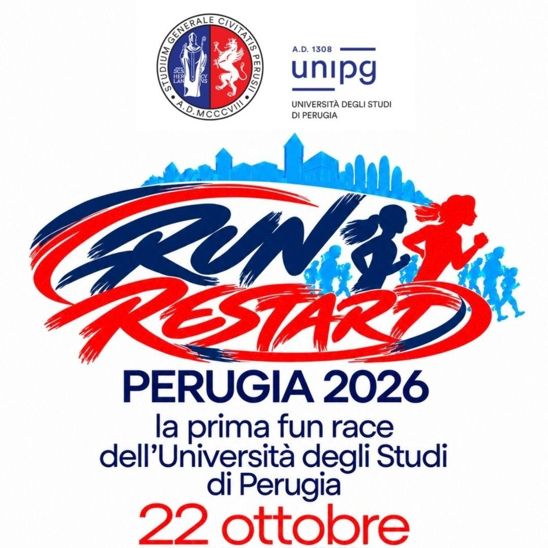 UNIPG RUN RESTART 2026: il 22 ottobre la prima fun race dell'Ateneo